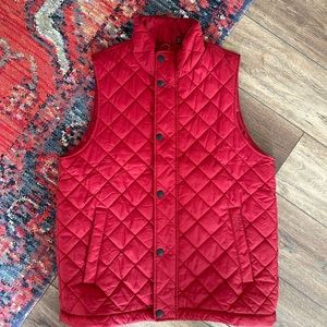 Barbour Barlow Quilted Vest, Dark Red, XL